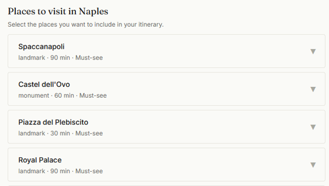 More Naples museums and collections, each showing how many works are available to browse